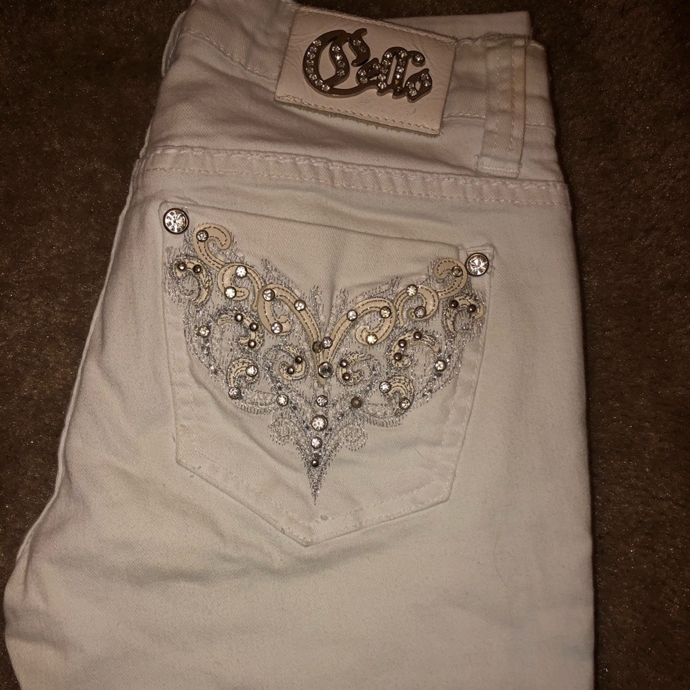 Size 1 White Cello Skinny Jeans